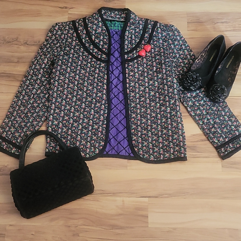 Vintage 70s Quilted Jacket MEDIUM